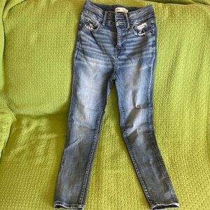 BKE High Rise Skinny Jeans in Classic Blue